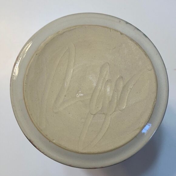 Vintage Artisan‎ Made Studio Pottery Speckled Pastel Pair of Goblets Drinkware - Picture 5 of 7